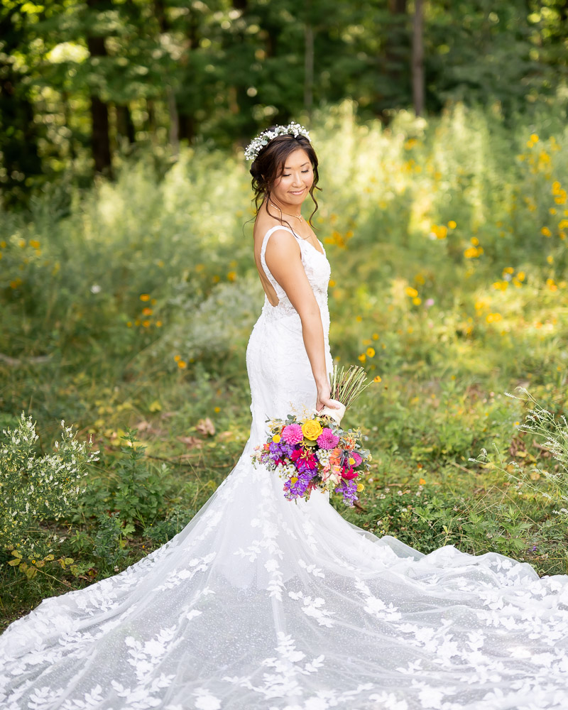 bridal portraits at rock island lake club